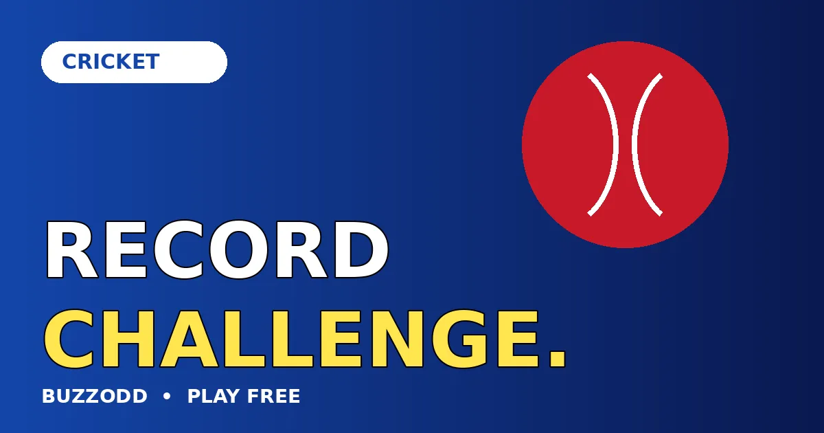 Cricket Records Quiz cover